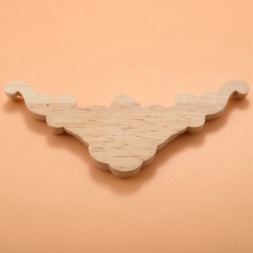 Calcomanía Floral Tallada En Madera, 10 Unidades, Apliques D