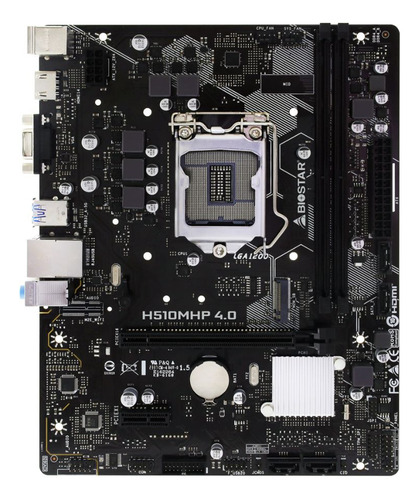 Motherboard Biostar H510mhp 4.0 1200 11°gen Ddr4 M-atx Color Negro