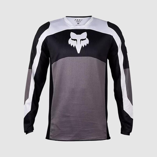 Polera Moto 180 Nitro Negro/gris Claro Fox