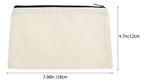 Estuche Para Lápices De Lona Con Transferencia De Calor, 10