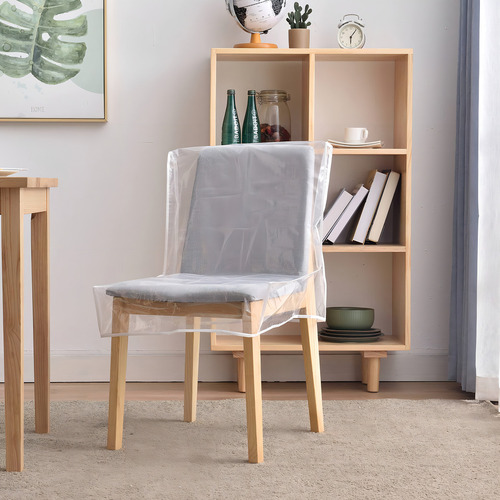 Bibeger - Fundas De Plástico Para Silla De Comedor, Impermeable, Pvc, Transparente, Con Respaldos, Protege La Silla De Manchas, Derrames, Arañazos Y Polvo (paquete De 4 Unidades)