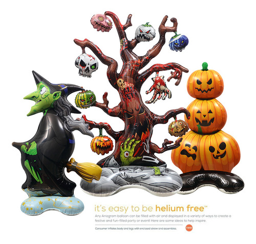 11 Unida Globo Inflable Grande Para Decoración De Halloween