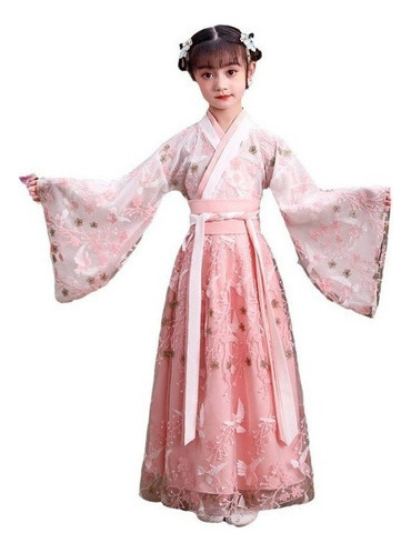 Vestido De Estilo Chino Hanfu Traje Tang Para Niñass