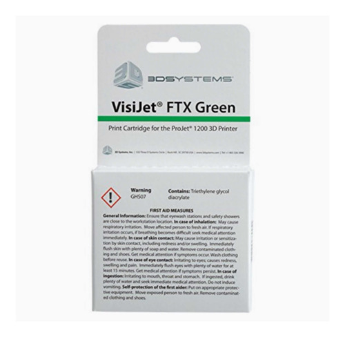 Cartucho Visijet Ftx Cast Para Projet 1200 Visijet Ftx Verde