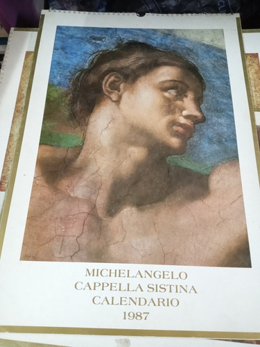 Miguel Ángel Michelangelo Cappella Sistina Calendario 1987