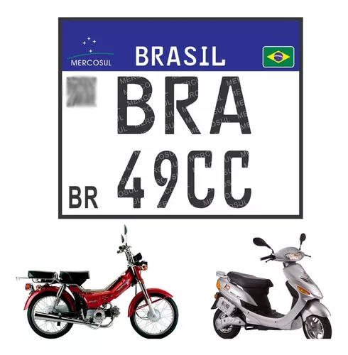 Kit 3 Placas Para Bike/Bicicleta do Grau Mercosul Atacado