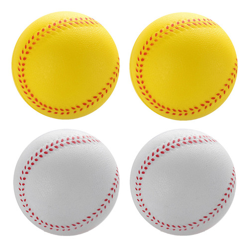 Pelotas Antiestrés De Béisbol Elásticas De 4 Piezas Para Niñ