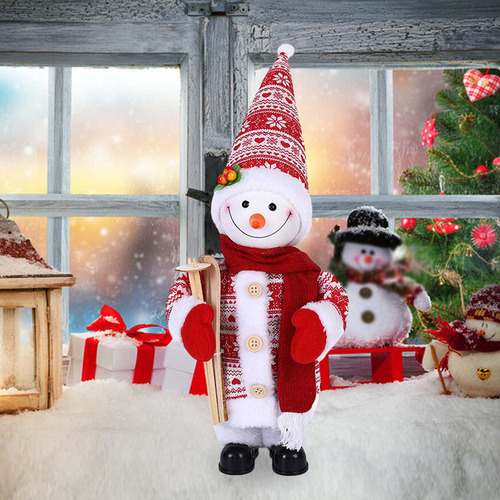 Para Boneco De Neve Com Cabeça De Bobble Para Decoração De