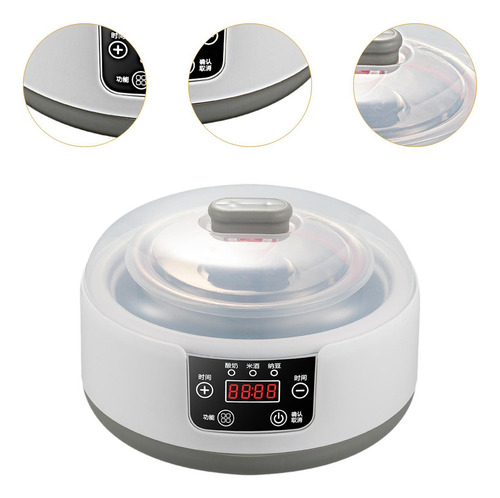 M Yogurtera Eléctrica Doméstica De 1,2 L Con Recipiente