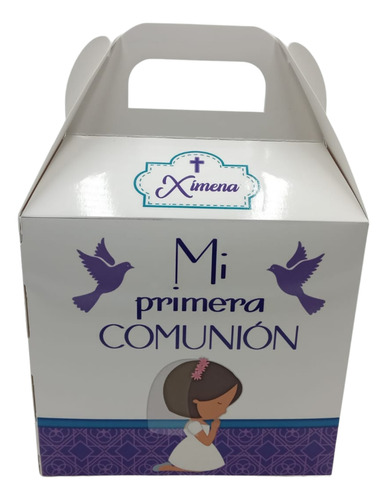 Caja Box Lunch Chica Personalizada Cartón Calidad Pack 30pzs