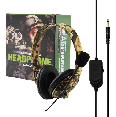 Auricular Gamer Playstation 4 Ps4 Pc Switch Camuflado