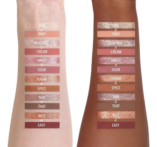 Sombras De Ojos Dual Total Match De Moira Beauty Color De La Sombra Peaches & Cream