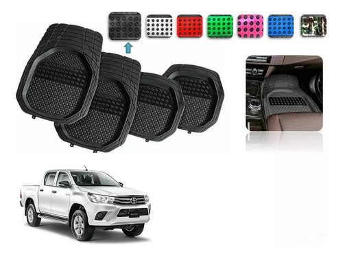 Tapetes 4pz Bandeja 3d Color Toyota Hilux 2013 A 2021