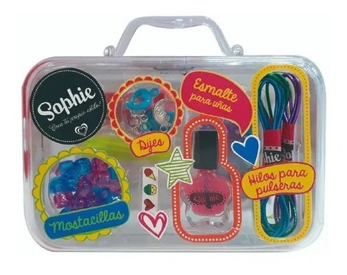 Valijita Sophie Bijouterie Mostasillas Pulsera Dijes Esmalte