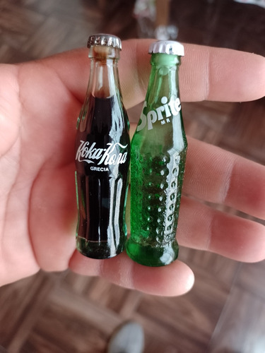 Mini Botellas De Cacacola Y Sprite De Los 90ts 