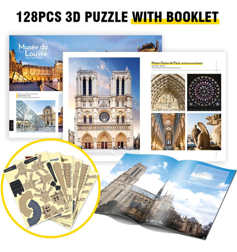 Cubicfun 3d Puzzle Para Adultos Crianças Notre Dame De Paris