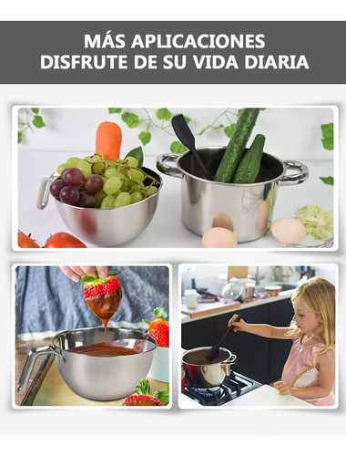 Juego De Ollas Doble Caldera Para Derretir Chocolate