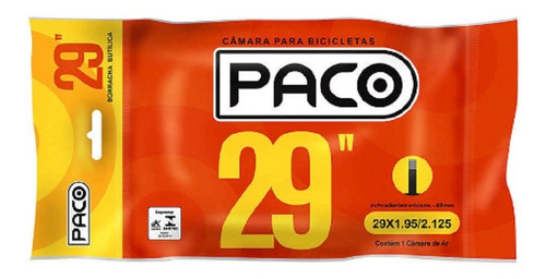 Camara De Ar Aro 29 Bicicleta 29x1.95/2.125 Bico Grosso