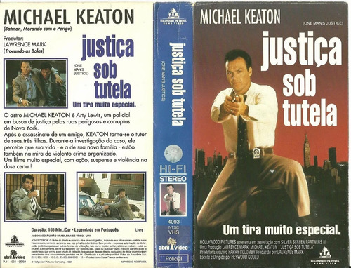 Justiça Sob Tutela - Michael Keaton - Raro (Usado)
