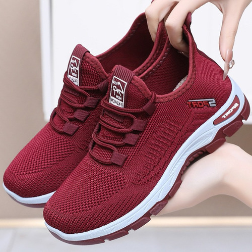 Zapatos De Tenis De Moda Casual Para Mujeres Cómodos Y Transpirables Zapatillas Antideslizantes