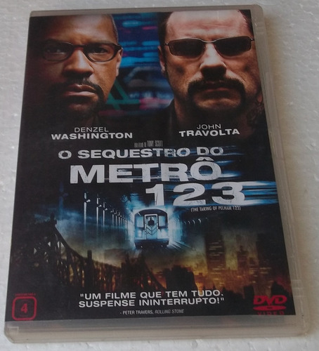 Dvd O Sequestro Do Metro 123 - Denzel Washington (Usado)