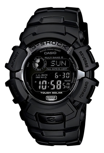 Reloj Casio Gw2310fb-1cr G-shock Resistente A Los Golpes Color De La Correa Negro Color Del Bisel Negro Color Del Fondo Negro