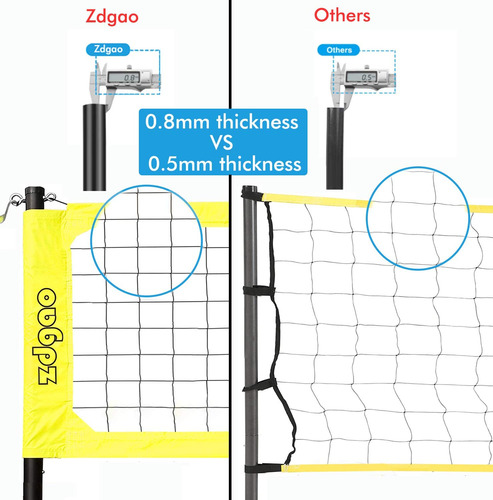 Zdgao Volleyball Net Set, Professional, Outdoor