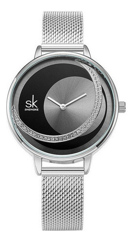 Reloj De Cuarzo Elegante De Lujo Shengke Diamond