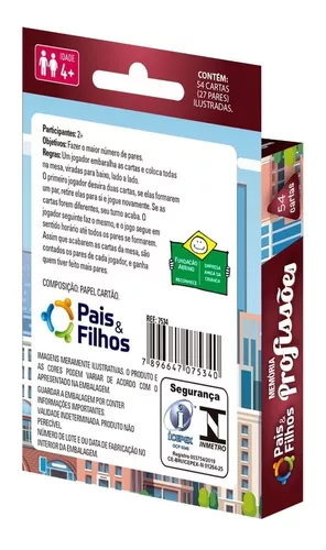 Jogo de cartas para pais e filhos - Quem sabe mais?