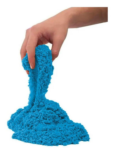 Massa Areia - Kinetic Sand - Cores Neon - Azul - Sunny