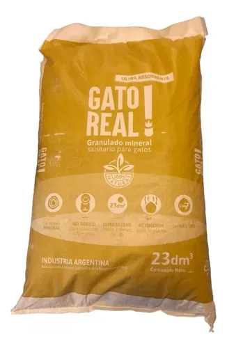 Piedras Sanitarias Ultra Absorbentes Gato Real 23 Dm/9.8 Kg