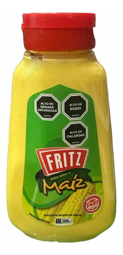 Salsa Fritz Maiz 200 Grs Aderezo Hamburguesas Completos