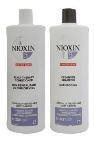 Nioxin 5 Duo Shampoo Y Acondicionador 1000ml Sist 5