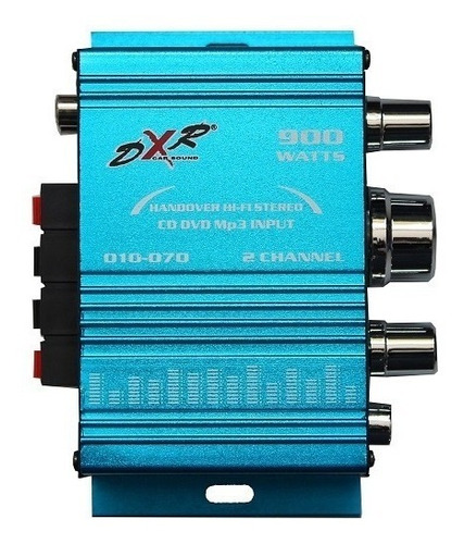 Amplificador para carros, pickups & suv DXR 010070 con 2 canales y 40W azul