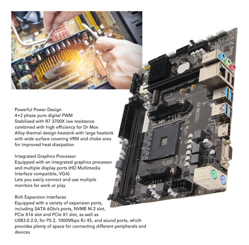 Placa Base A520 M Atx Am4 M.2 Nvme Usb3.0 Dual
