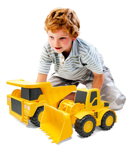 Set De Vehículos De Construcción Boley Builders Con Luces Y