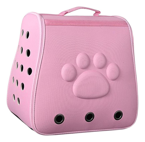 Gato Mochila Portador Bolso Bandolera Para Viajes Rosa