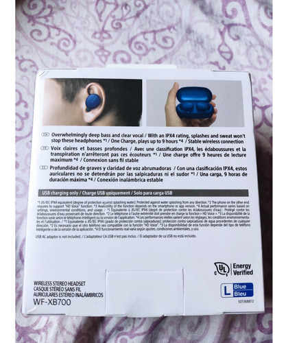 Sony Extra Bass Audífonos Inalámbricos Wf-xb700