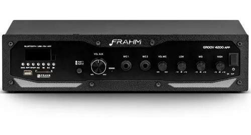  Amplificador Receiver Frahm Gr 4200 App 2 Canais Bivolt