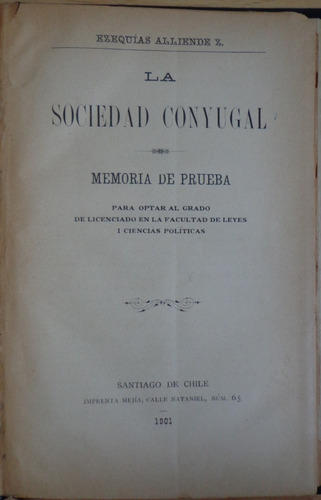 Alliende Borja Derecho 1901