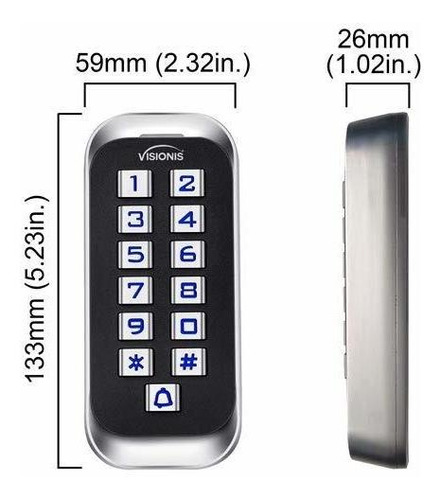 Fpc Control Acceso Puerta Cerradura Magnetica Libra Vis Ip