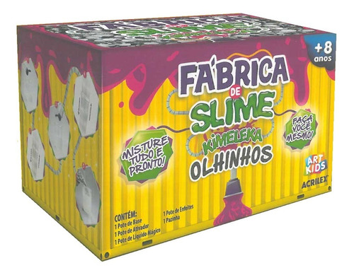 Brinquedo Fabrica De Slime Kimeleka Olhinhos Acrilex