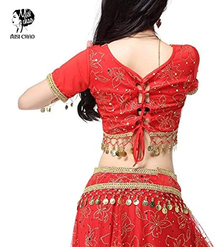 Misi Chao Traje De Danza Del Vientre Vestido De Bollywood Tr