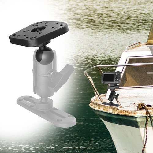 Placa De Montagem De Localizadores De Peixes Com Barco De