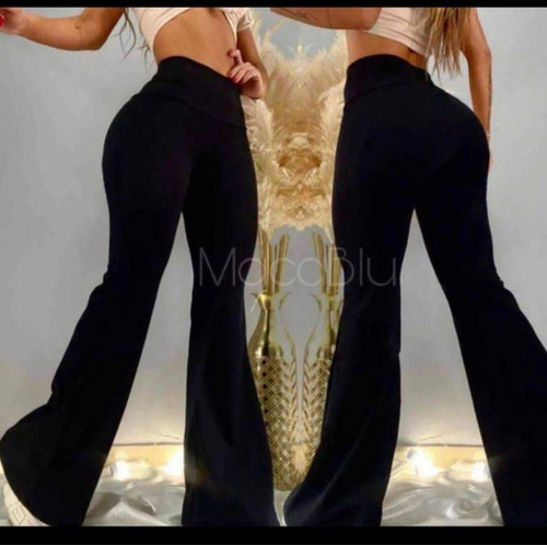 Imagen 2 de 2 de Pantalón Calzas Mujer Flare Pants Pata Elefante