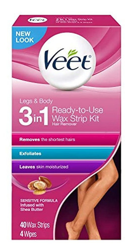 Veet Kit De Depilación Para Piernas Y Cuerpo, Fórmula Sensib