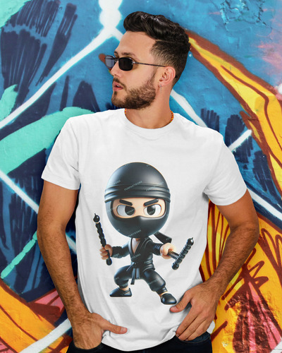 22 Imágenes Png Ninjas En Caricatura Tipo Chibi, Pegatinas