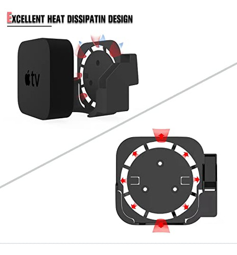 Heymoontong Apple Tv Mount Compatible Con Todos Los Apple