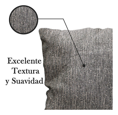 Cojín Para Sala Decorativo Microgel Con Cierre Resistente
