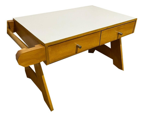 Escritorio Infantil Con Gavetas Y 2 Sillas De Madera
